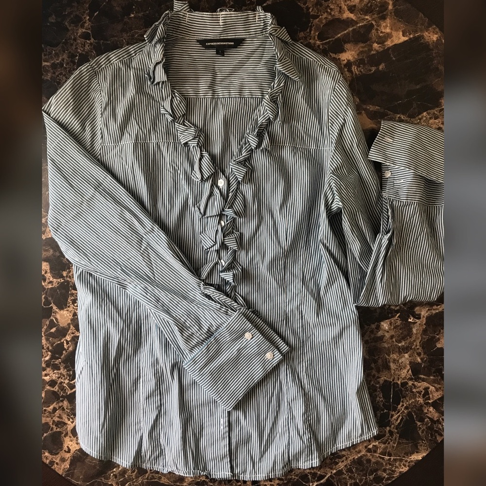 Express Decorative Button Up Shirt